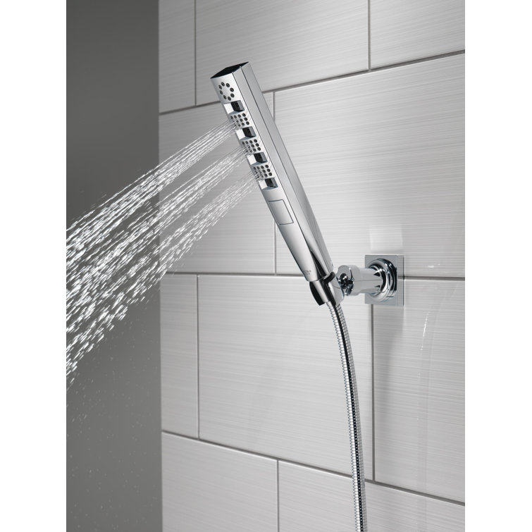 Tetra H2Okinetic Wall Mount Handheld Shower Head, 4-Setting Hand Shower,  Hand Held Shower with Hose